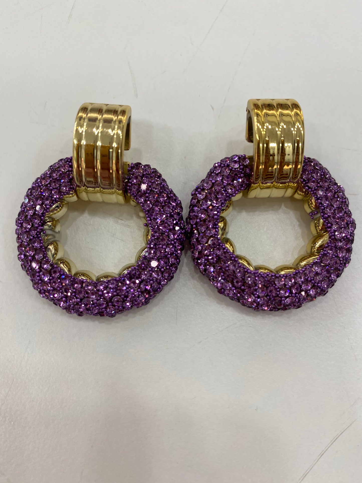 Orecchini strass e oro