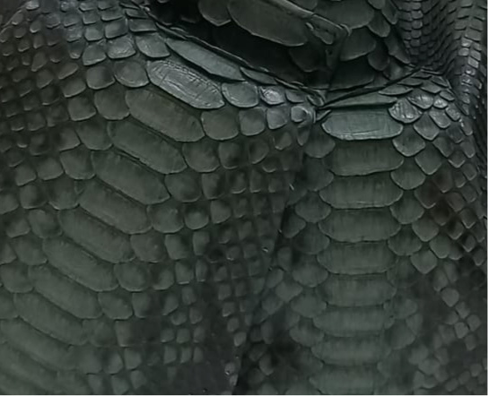 Borsa in pitone verde