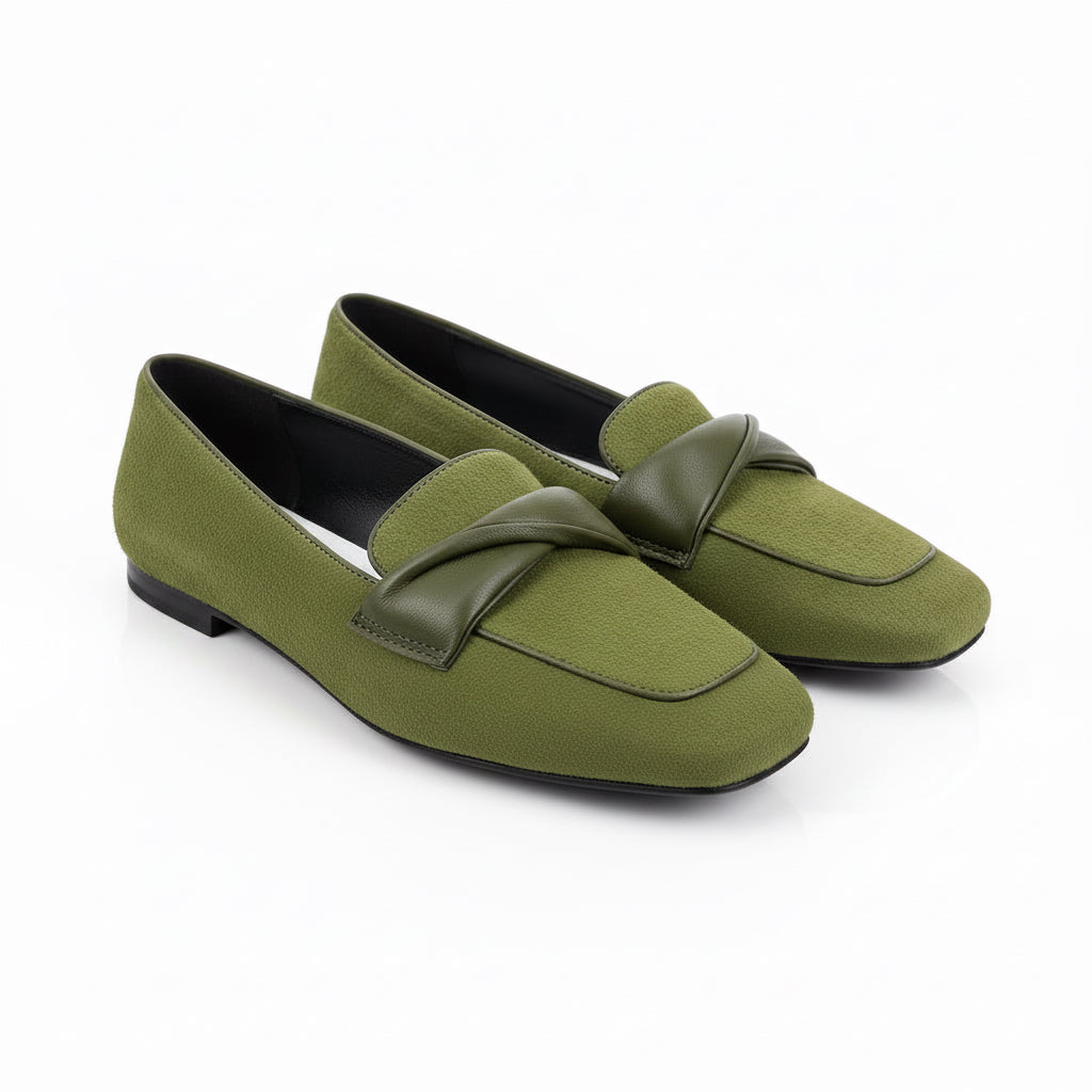 Mocassino verde oliva