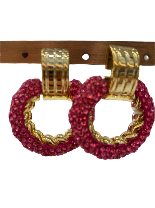 Orecchini strass e oro